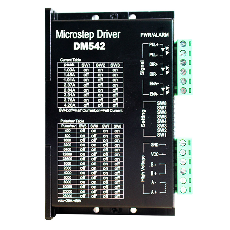 DSP数字式57 86步进电机驱动器128细分替代M542/2M542现货   DM542 铝